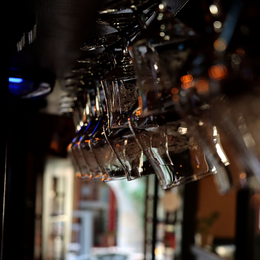 Les verres attendent leur bière